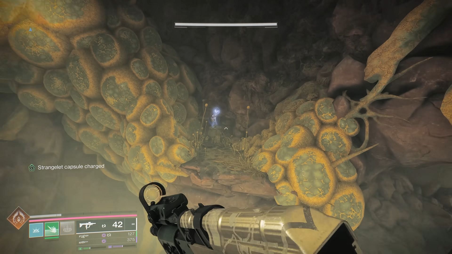 Use the Relocator to cross the chasm (Image via Bungie | YouTube/Esoterickk)
